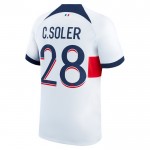 Nogometni Dresovi Paris Saint-Germain C. Soler 28 Gostujući 2023-24 Kratkih Rukava